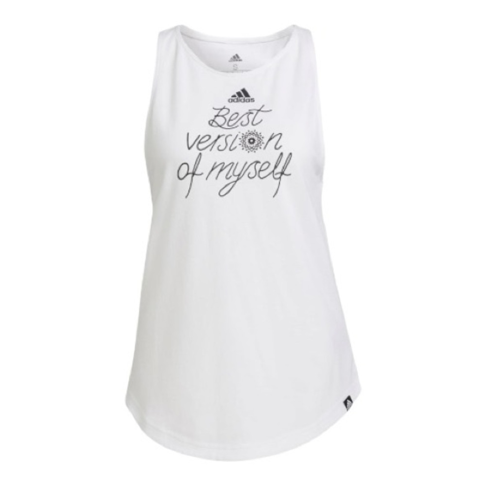 Adidas Best Version of Myself Graphic Tank Top Small